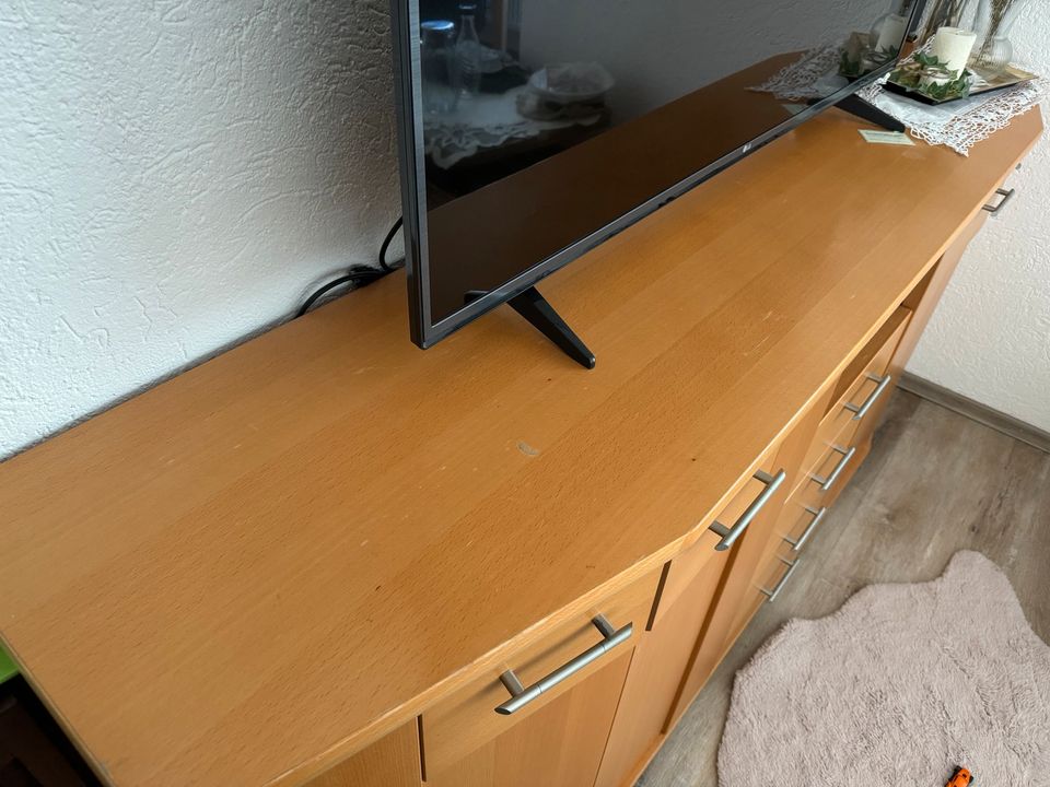 Highboard Fernsehkommode Massivholz Buche B210xH91xT47 in Kornwestheim