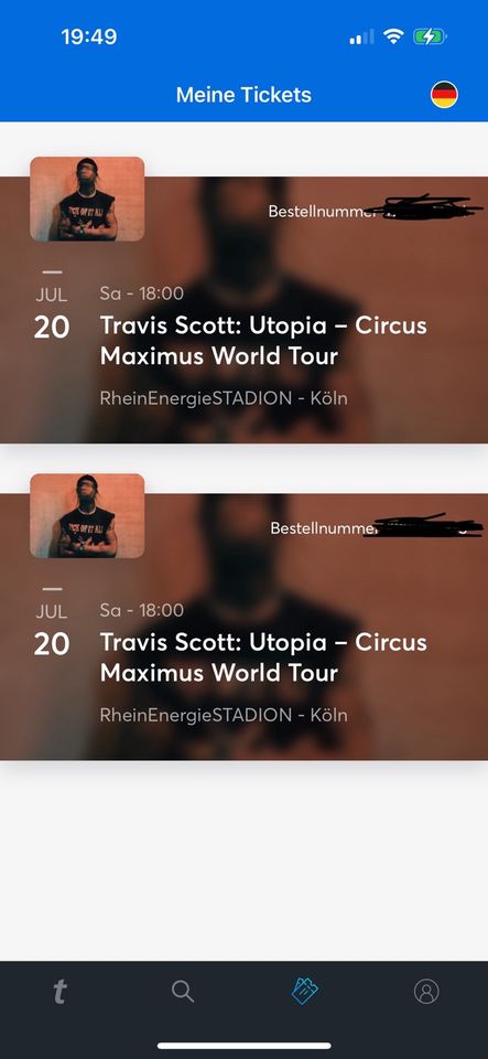 2x Travis Scott Tickets Köln in Solingen