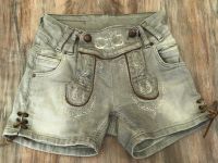 Wiesn Trachtenjeans Trachtenhose Shorts grau Bundweite 30 Gr. 36 Bayern - Augsburg Vorschau