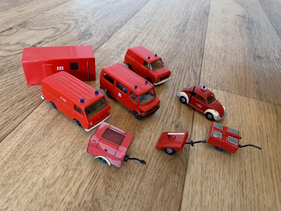 28 Modelle Feuerwehr Rettungsdienst DRK Herpa Wiking Rietze in Bielefeld