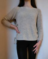 Amisu Strickpullover beige mit Schnürungen New Yorker Dresden - Loschwitz Vorschau