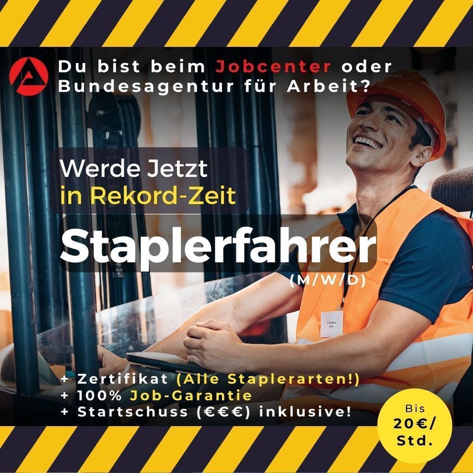 Quereinsteiger: Werde kostenlos zum Staplerprofi | 20 Tage Kurs in Lünen