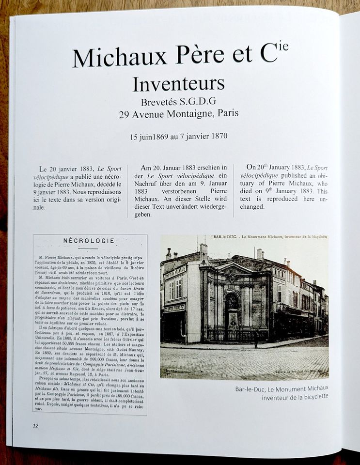 Michaux Velocipedes / Historic Bicycle Archive Nr. 2 in Grenzach-Wyhlen