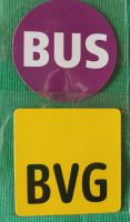 BVG-Magnete "BVG" und "BUS" Berlin - Niederschönhausen Vorschau