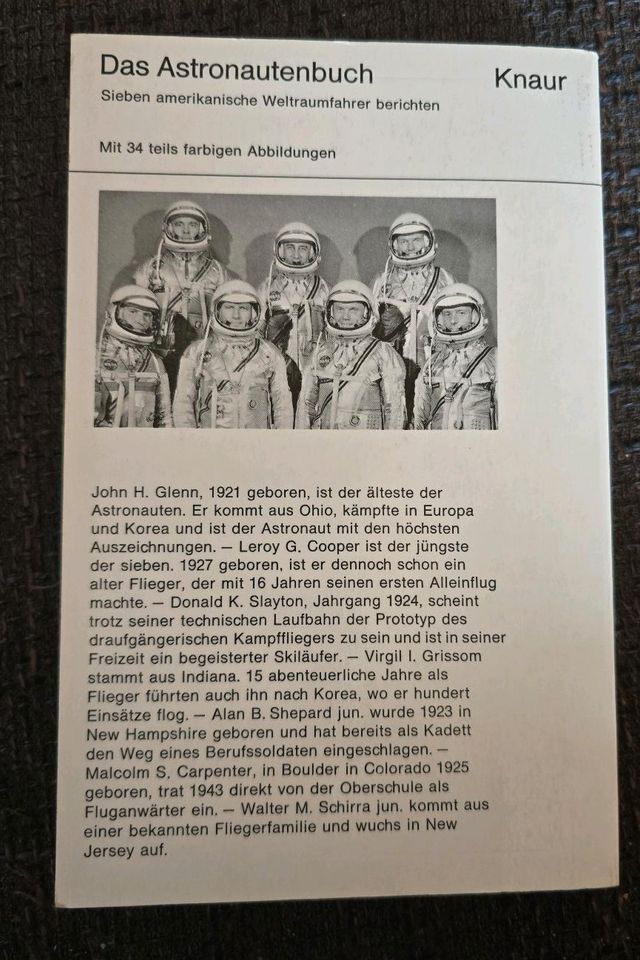 Das Astronautenbuch Sieben Amerikanische Raumfahrer berichten in Darmstadt