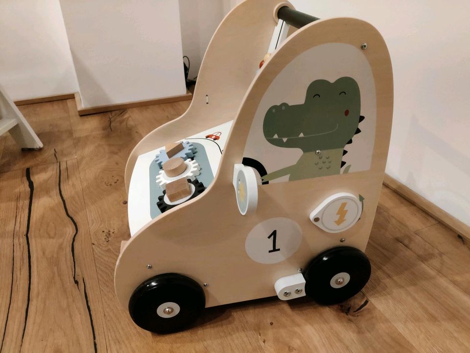 Vertbaudet Baby Lauflernwagen mit Bremse in Würselen