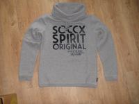SOCCX Sweater, grau, Druck vorne, Gr. 36, hoher Kragen Bayern - Traunstein Vorschau