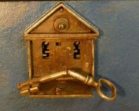 alter Barock Klappschlüssel 13 cm Schlüssel für Kriegskasse Truhe Bayern - Schierling Vorschau