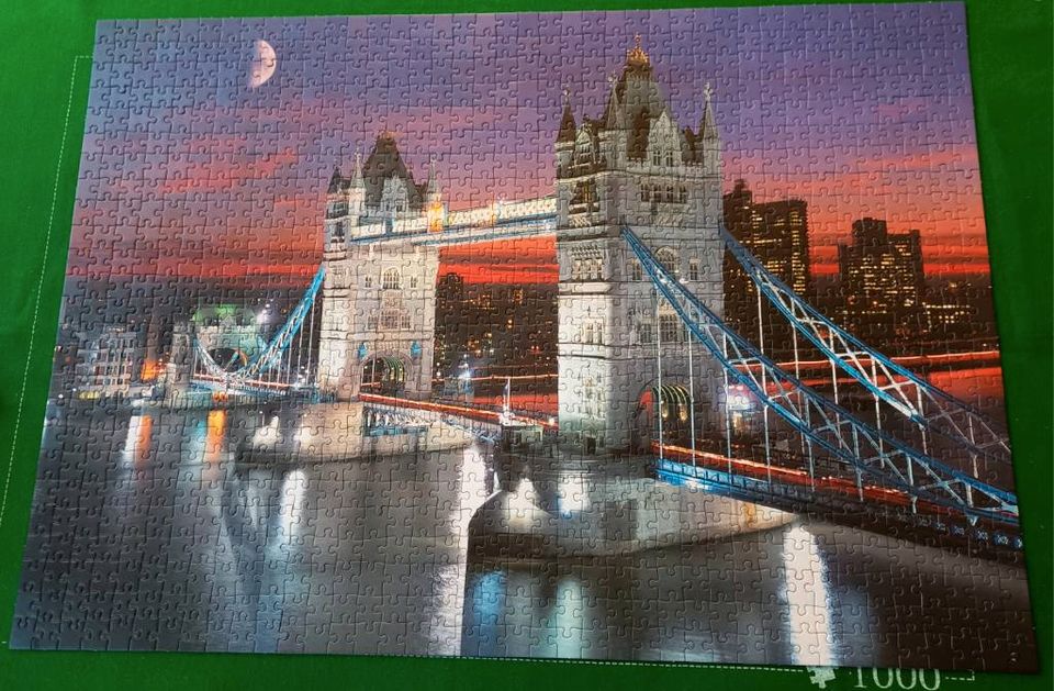 Puzzle 1000 Teile Tower Bridge London mit Puzzle-Conserver in Bochum