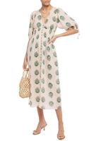 Zimmermann Maxi-Kleid Creme Weiß Grün Geblümt Leinen Dress XXS 32 Eimsbüttel - Hamburg Eimsbüttel (Stadtteil) Vorschau