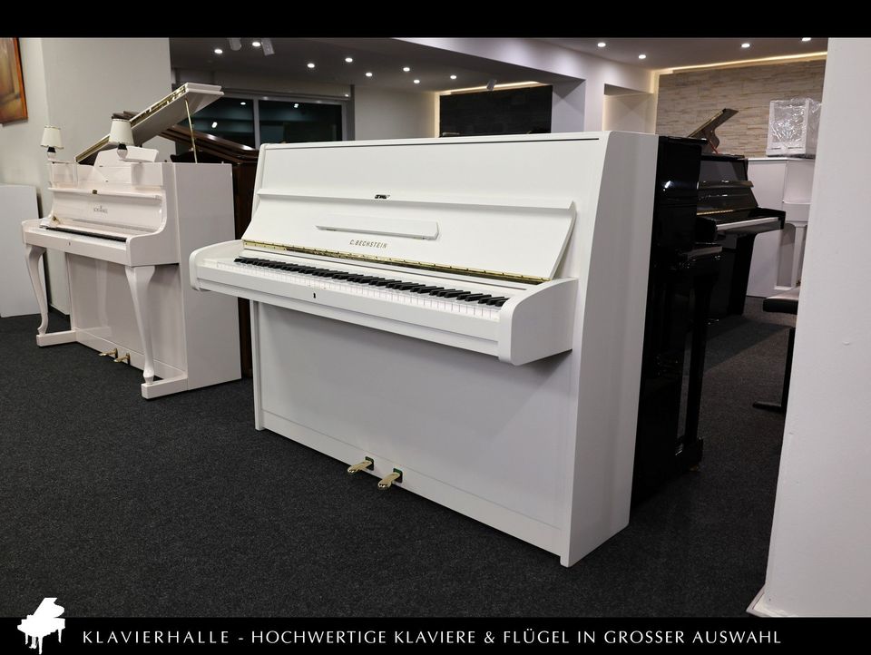 Klangvolles C.Bechstein Klavier, 114cm, weiss satiniert ★ Bj.1980 in Altenberge