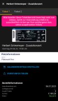 Zwei Tickets Herbert Grönemeyer Waldbühne 09.06.2024 Nordrhein-Westfalen - Düren Vorschau