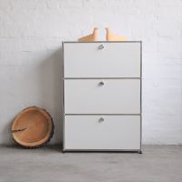 USM Haller Highboard- Weiß - Drei Fächer - 75x35x35 - Klapptüren Bayern - Augsburg Vorschau