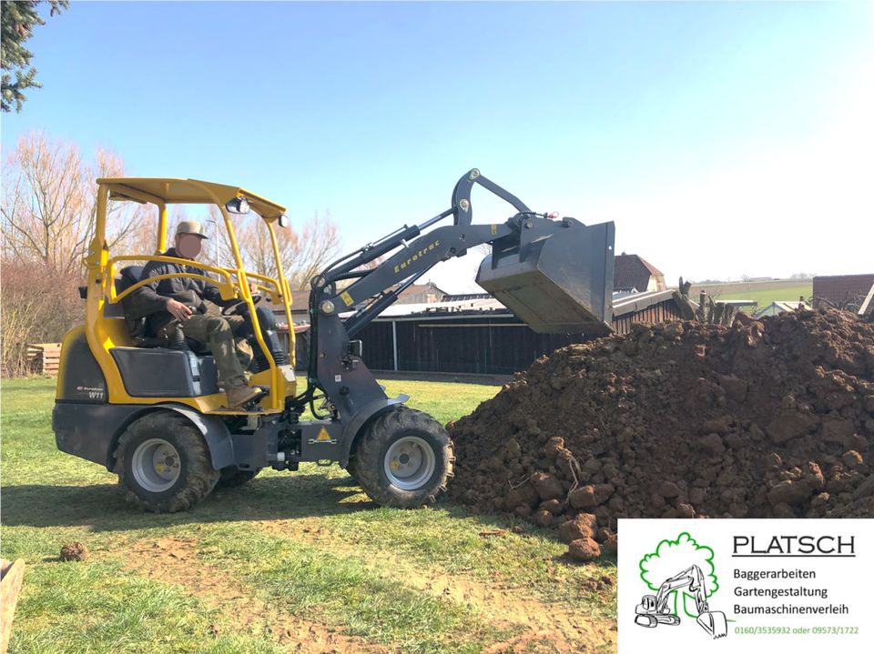 Baggerarbeiten/ GaLaBau/ Gartenpflege/ Erdaushub in Weidhausen