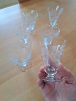 6 alte Gläser mit Feinschliff Blumenmotiv Vintage Baden-Württemberg - Giengen an der Brenz Vorschau