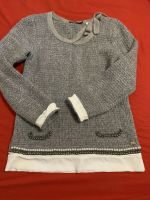 River Woods Pullover Pulli Gr 38 Grau Weiß Perle Wollmischung Top Düsseldorf - Garath Vorschau