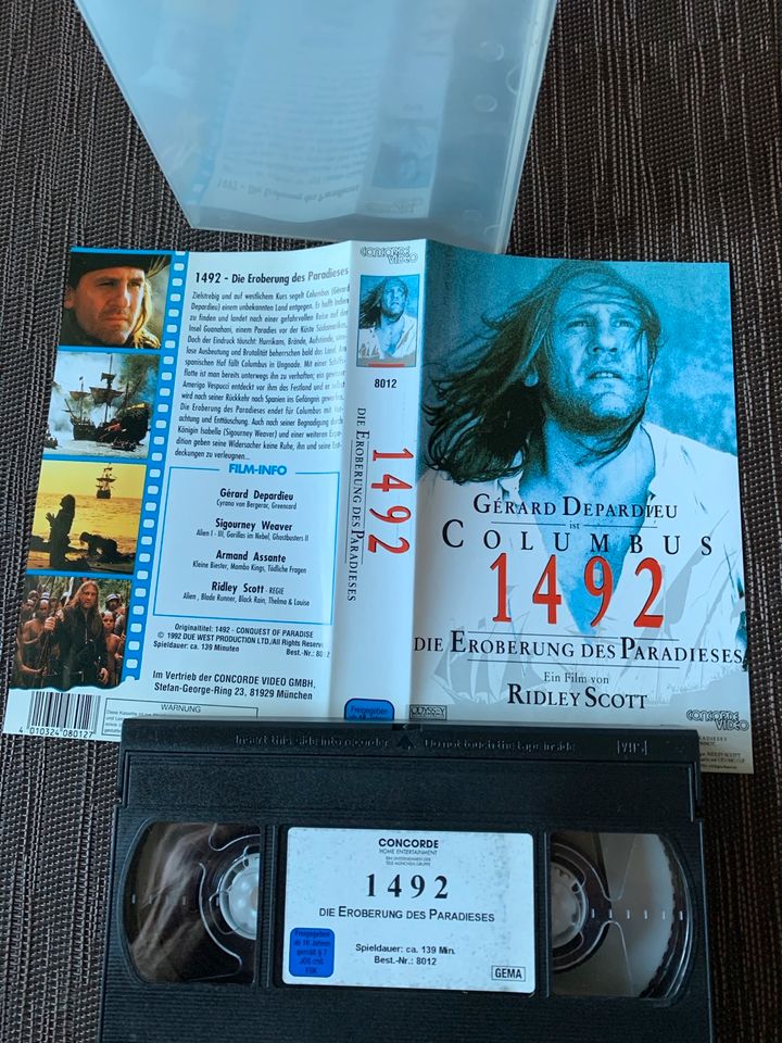 VHS Videocassette Columbus 1492 die Eroberung des Paradies in Erkelenz