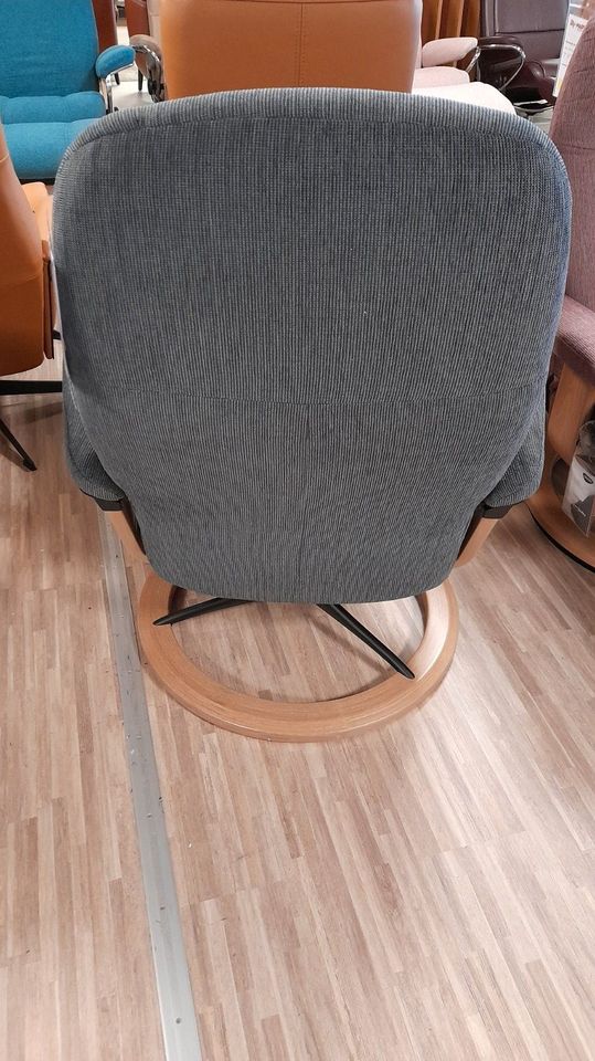 Stressless Sessel Consul M Jasmine Dark Grey Signature Eiche in Kaiserslautern