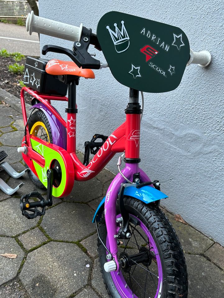 Kinderfahrrad von Scool 12“ Bunt in Birkenfeld