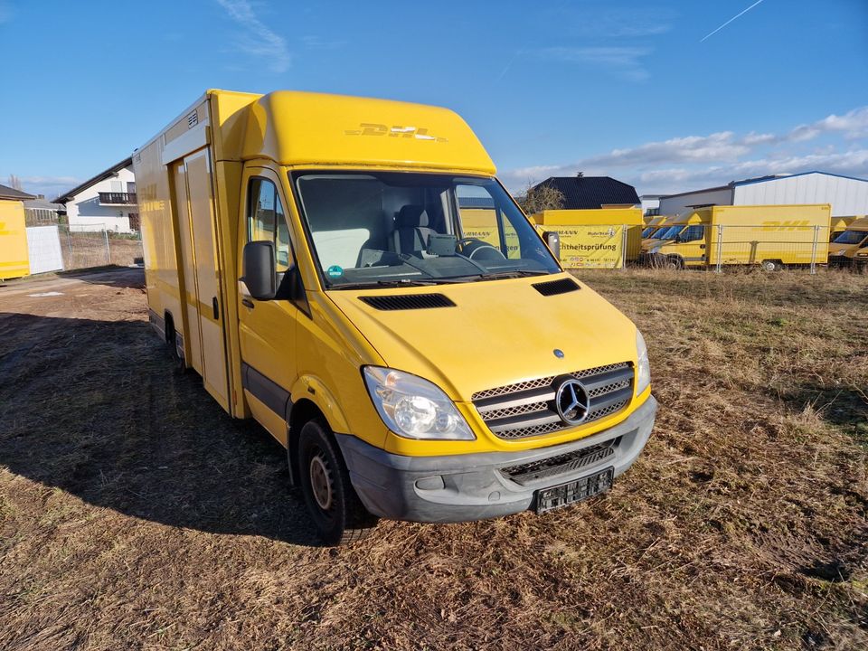 ❤️Achtung AKTIONVERKAUF am 24.05.2024 ❤️ Mercedes Sprinter ❤️Nähe FFM Frankfurt am Main ❤️  Postkoffer Camping gelb Post LKW in Hainburg