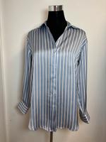 Zara Bluse Gr.34 Neu Blau weiß rot glänzend Nordrhein-Westfalen - Wiehl Vorschau