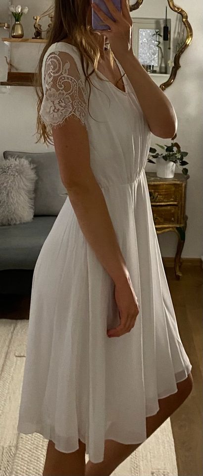 Laura Scott Cocktailkleid Midikleid Kleid weiß - ist Augsburg eBay | Spitze jetzt festlich Bayern Kleinanzeigen Kleinanzeigen in