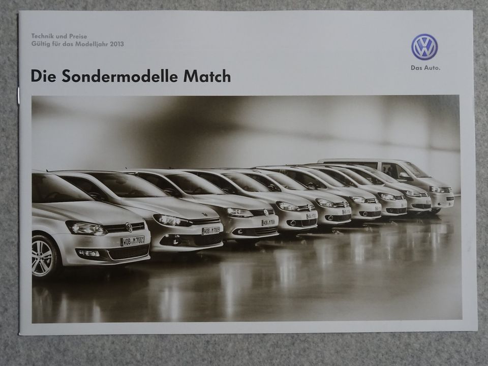 VW Sondermodelle (Golf, Polo, T5, etc) Match Prospekt in Nienburg (Weser)