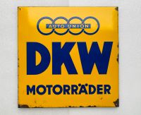 ‼️ EMAILSCHILD DKW Auto Union Motorrad Emailleschild 1930 Saarland - Schiffweiler Vorschau