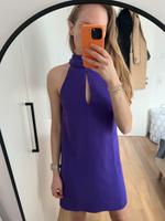 Lila Minikleid Rückenausschnitt schulterfrei Mango XS Bayern - Ansbach Vorschau