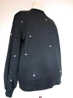 Clockhouse Sweatshirt/Pullover in dunkelgrau mit Perlmutt Perlen Hessen - Großenlüder Vorschau
