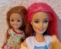 Barbie Puppe Mattel 2015 mit bunten Haaren und Chelsea Niedersachsen - Algermissen Vorschau