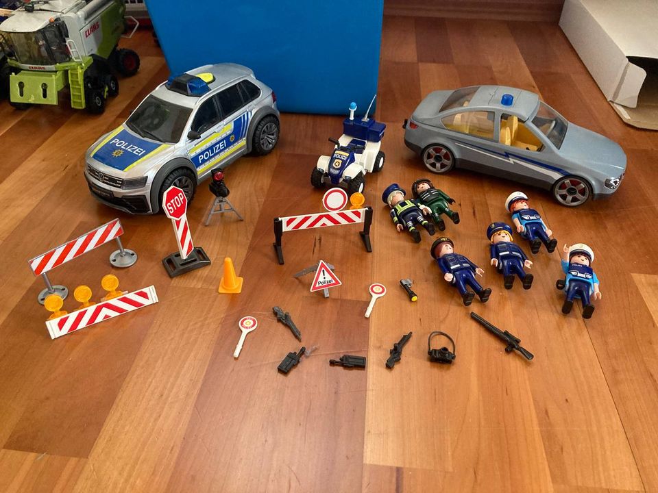 PLAYMOBIL City Action 9465 Feuerwehr Teleskoplader Polizei in Römhild