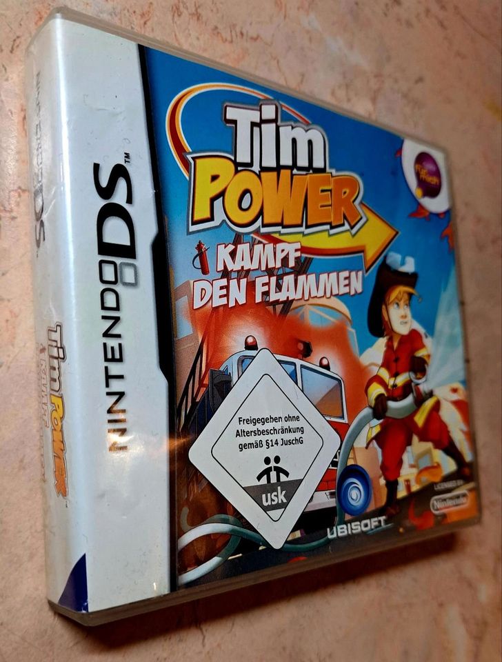 Nintendo DS Tim Power Kampf den Flammen Feuerwehrmann Spiel Box in Hummeltal