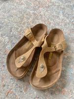 Birkenstock Gizeh Echtleder Leder Gold Nubuk Zehentrenner Berlin - Lichtenberg Vorschau