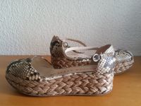 Walter Steiger, Wedges / Sandale, 38, Schlange, beige-braun Nordrhein-Westfalen - Hagen Vorschau