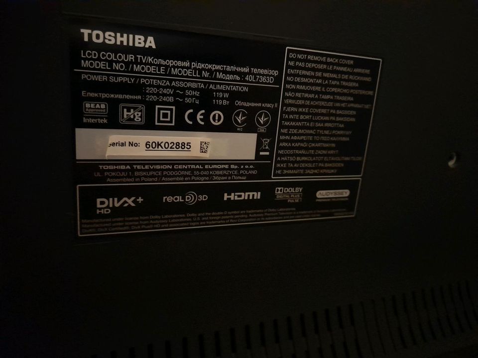 Fernseher Toshiba in Wienburg