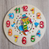 Puzzle Uhr Holz Clown für Kinder Baden-Württemberg - Neckarsulm Vorschau