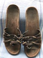 Marc O‘ Polo Leder Pantoletten, braun, Gr. 38 Hessen - Darmstadt Vorschau