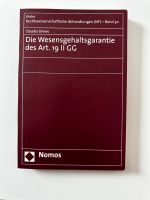 Die Wesensgehaltsgarantie des Art. 19 Abs. 2 GG - Claudia Drews Thüringen - Sömmerda Vorschau