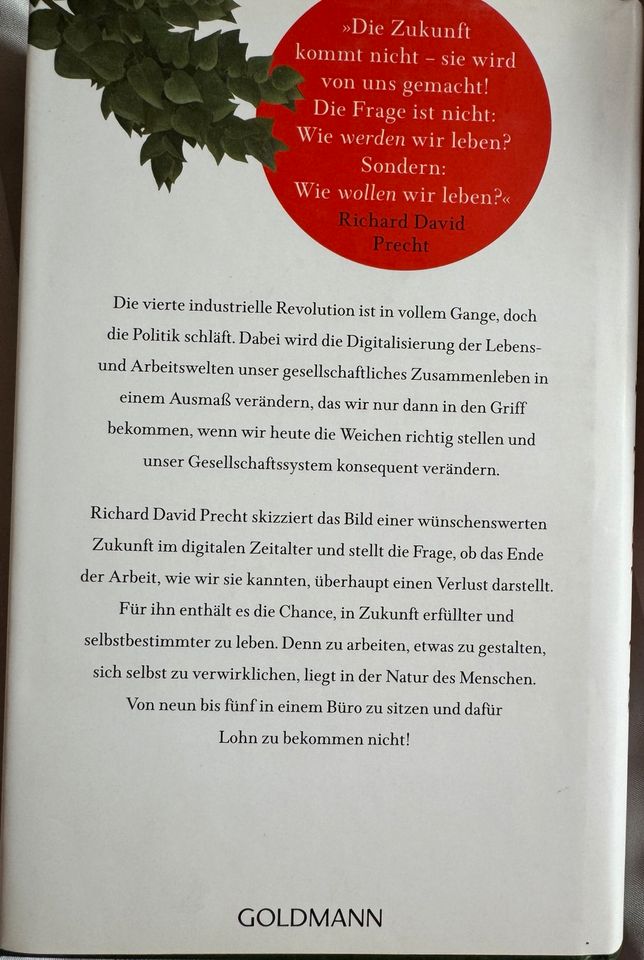 Buch Richard David Precht, Jäger Hirten Kritiker NEU geb. Ausgabe in Hamburg