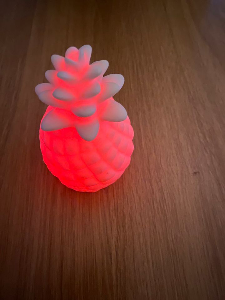 Kleine Deko Ananas Lampe mit Batterien in Waldbüttelbrunn