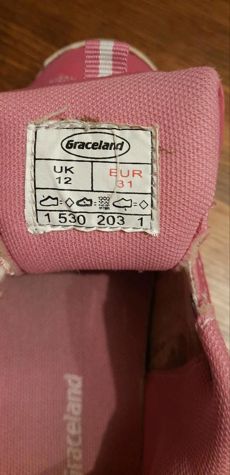 Sneaker Sportschuhe pink von Graceland - Gr. 31 in Uebigau-Wahrenbrueck