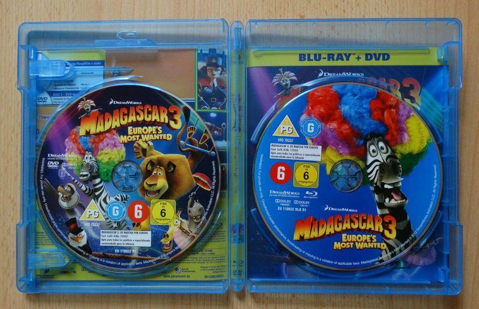 Madagascar 3 Blu-ray + DVD in Rüsselsheim