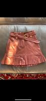 Faux Leder Rock Zara mit Gürtel in braun mit goldenen Details XS Hessen - Ahnatal Vorschau