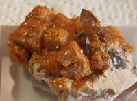Spessartin (Granat) mit Rauchquarz, Kristalle Mineralien Sammlung Sachsen - Grüna (Sachsen) Vorschau