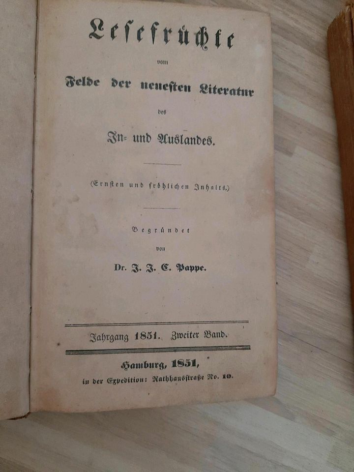 Alte antiquarische Bücher  ab 1801 in Harzgerode