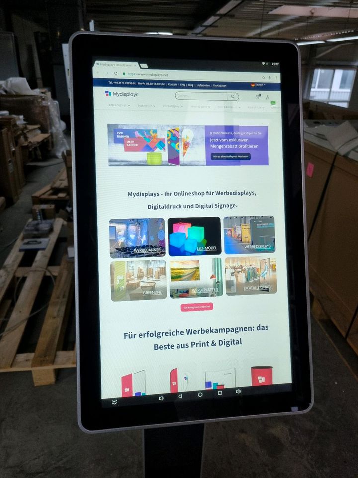 Pad terminal 21,5, Android, kundenstopper, POS, Werbesäule (Nr.9) in Burscheid