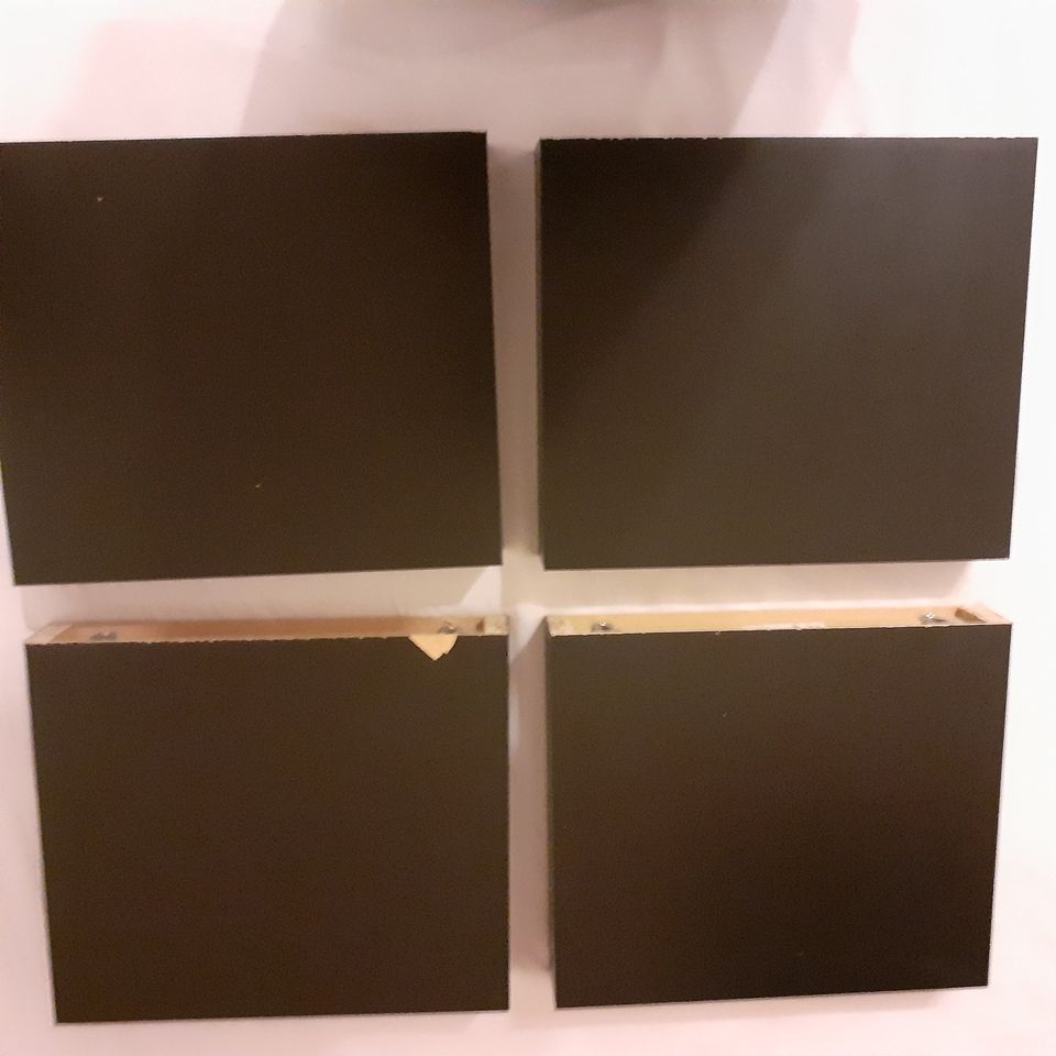 Ikea Wandregal 4x schwarzbraun lack 30 x 26 x 5 cm in Binzen