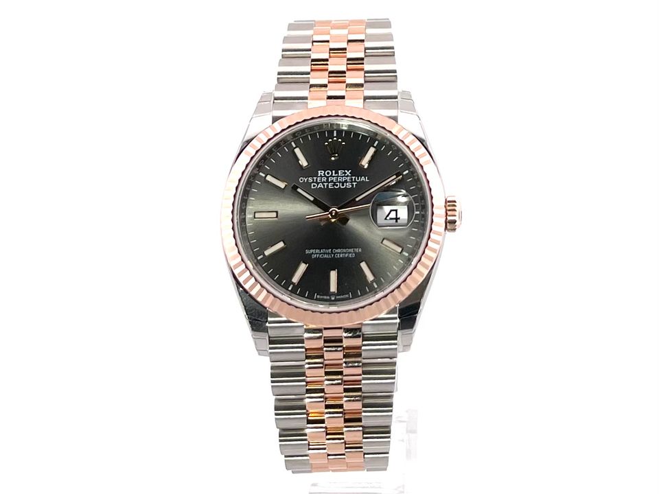 Rolex Datejust 36 Oystersteel / Everose-Gold Ref. 126231 dunkles Rhodium Jubile-Band in Bietigheim-Bissingen