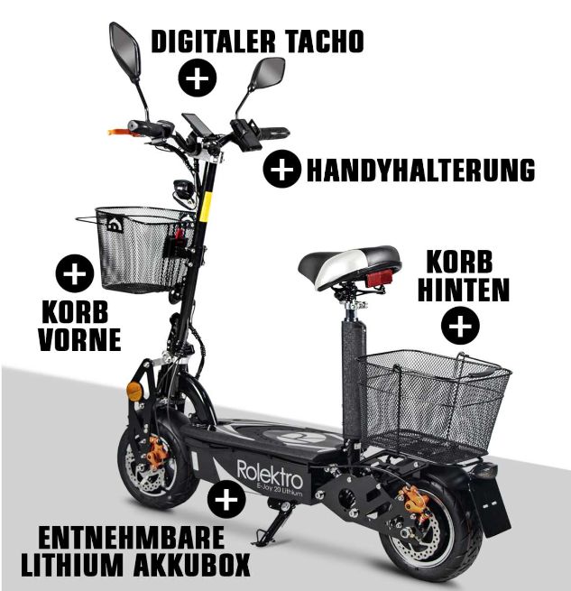 E-Scooter Rolektro E-Joy 20 Lithium-Akku in Essen